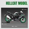 1:12 Kawasaki Ninja ZX10R Alloy Die Cast Motorcycle Model Toy Vehicle Collection Sound and Light Off Road Autocycle Toys Car 3
