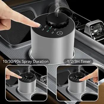 Waterless Diffuser For Essential Oil Nebulizer Battery Operated Scent Air Machine Aluminum Alloy Aromatherapy Diffuser For Car 1