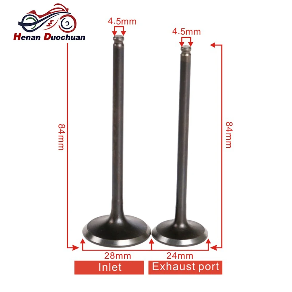 

4.5mm Motorcycle Engine Inlet Outlet Input Output Intake Valve Exhaust Valve Stem For Honda AX-1 AX1 NX250 Dominator 250 NX 250