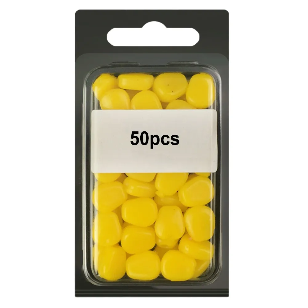 Fishing Lure Carp Fishing Bait 50 Pcs Corn Smell Silicone Soft Plastic Bait