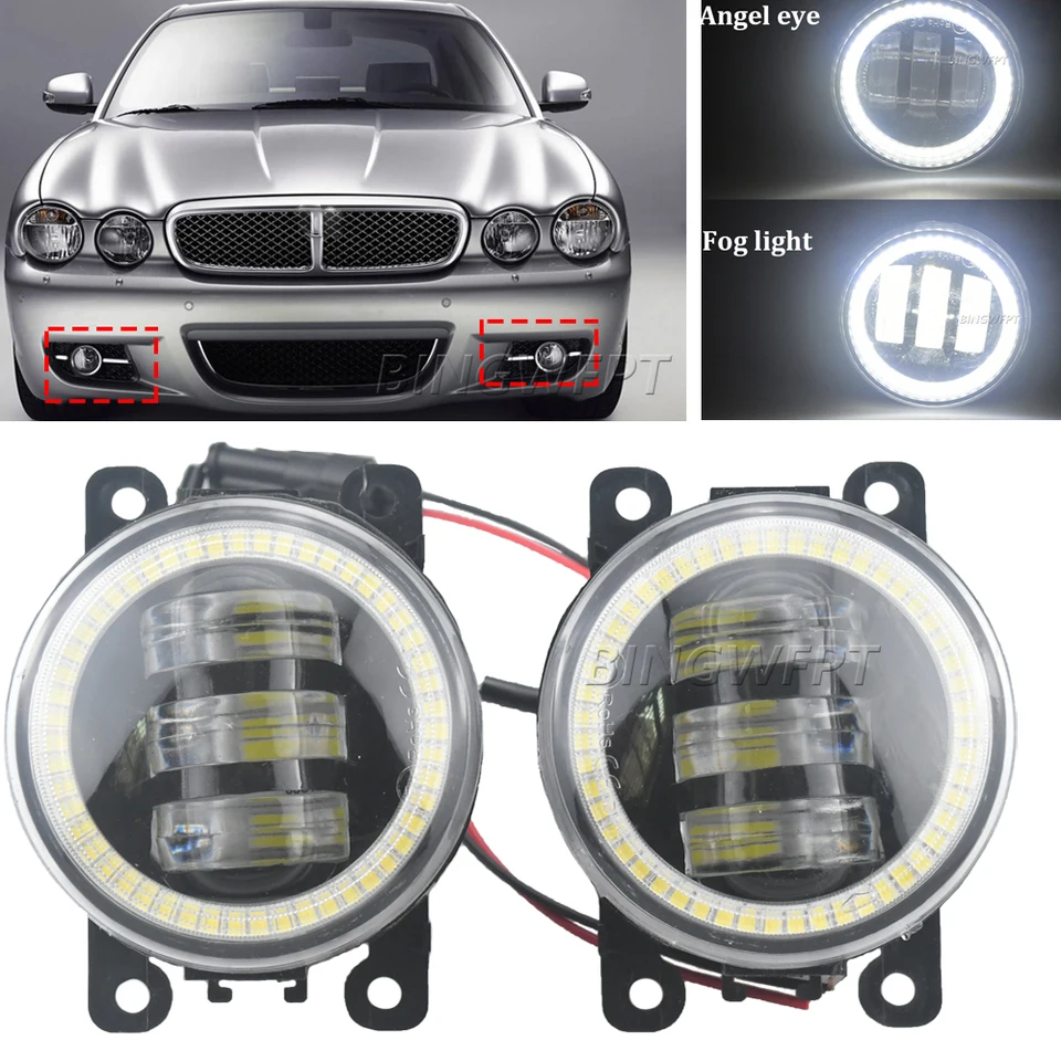 2x LED White Side Light Bulbs For Jaguar X-Type (2001-2009) - W5W 501 T10 Canbus