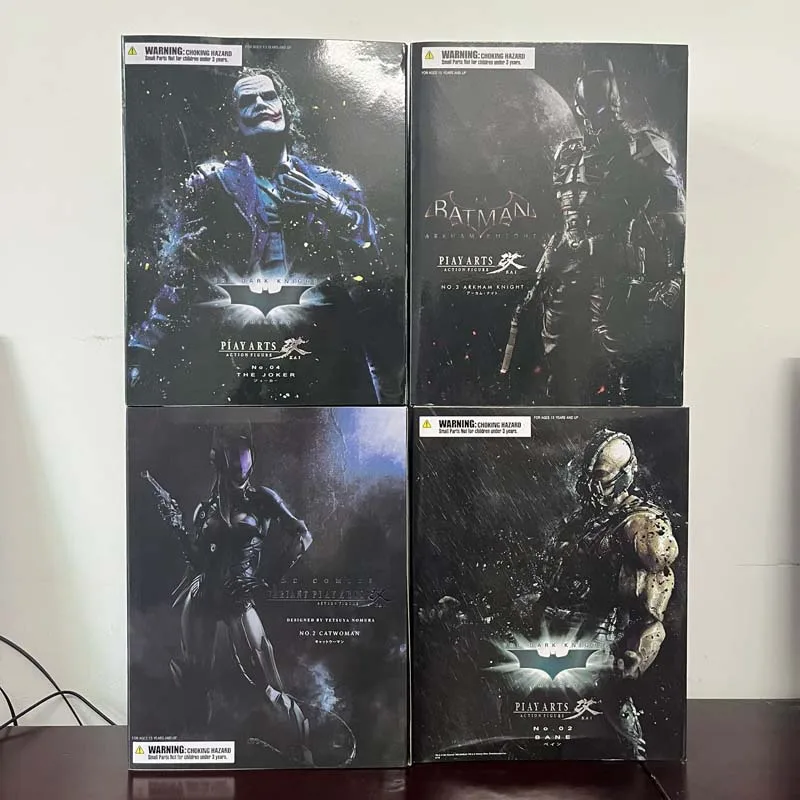 

Play Arts The Dark Knight Rises Batman Action Figure Catwomen Figure Bane Joker Figurine Pvc Models Statue Collectible Toy Gifts