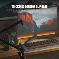 Microphone spring-free microphone cantilever stand live broadcast stand with built-in cable management clip desktop stand 6