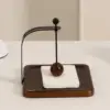 Napkin Rack Tissue Dispenser Light Luxury Crystal Ball Metal Tissue Holder Napkin Storage Rack for Home Dining Room Farmhouse 2