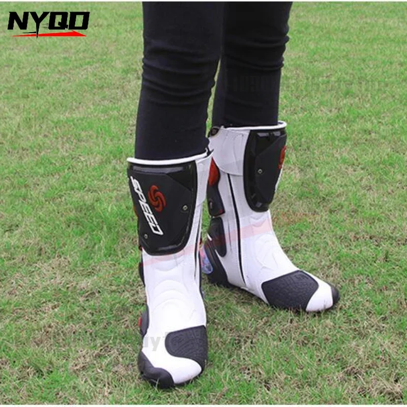 Motorcycle Riding Shoes Boots For Men Anti-fall Water-repellent Breathable Off-road Racing