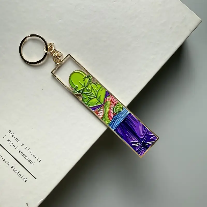 Anime Metal Hollow Out Keychains Bookmark Cute Jet Manga Fashion Bag Key Tag Jewelry Accessory Key Ring Holder Gift Anime - Image 29