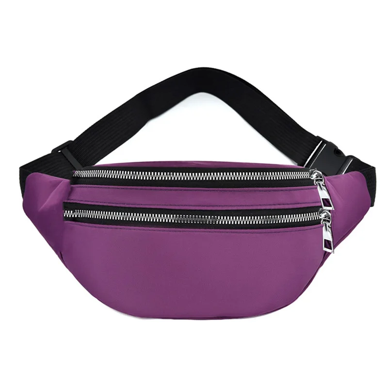 Female's Waist Bag Outdoors Sports Running Gym Portable Large Capacity Waterproof Crossbody Bag
