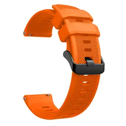 Versatile 22mm Silicone Watch Strap - Premium Replacement Bracelet for Other 22mm width (Orange)