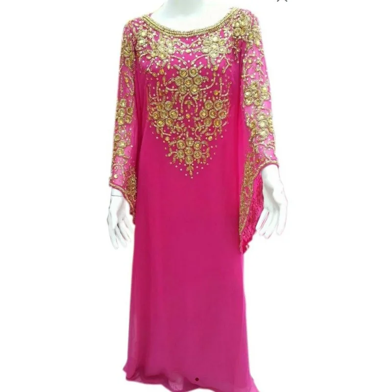 

New Morocco Dubai Kaftans Farasha Abaya Dresses Are Very Fancy Long Dresses Fashion Trends