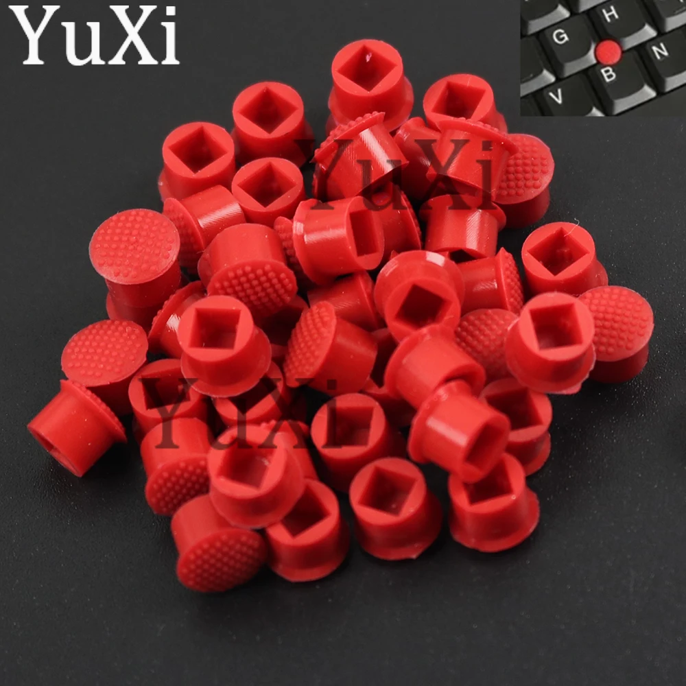 10Pcs Mouse Laptop Pointer TrackPoint Cap for Lenovo IBM Thinkpad X200 X201T X22 DELL HP Elitebook 4x4 mm Red Rubber Button Cap mouse trackpoint cap