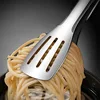 7/9/12inch Stainless Steel Food Clip Non Slip BBQ Tongs Silicone Non-slip Handle Meat Salad Bread Clip Home Kitchen Baking Tool 2