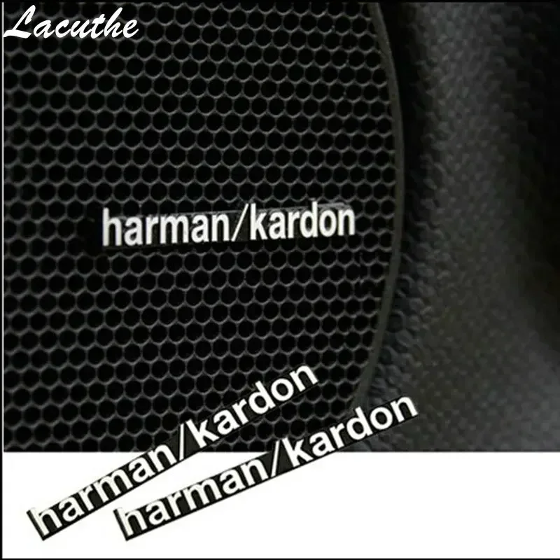 3D Harman/kardon Car Audio Aluminum Sticker Car Audio Stickers For BMW M E34 E36 E60 E90 E46 E39 E70 F10 F20 F30 X5 X6 X1 M3 M5