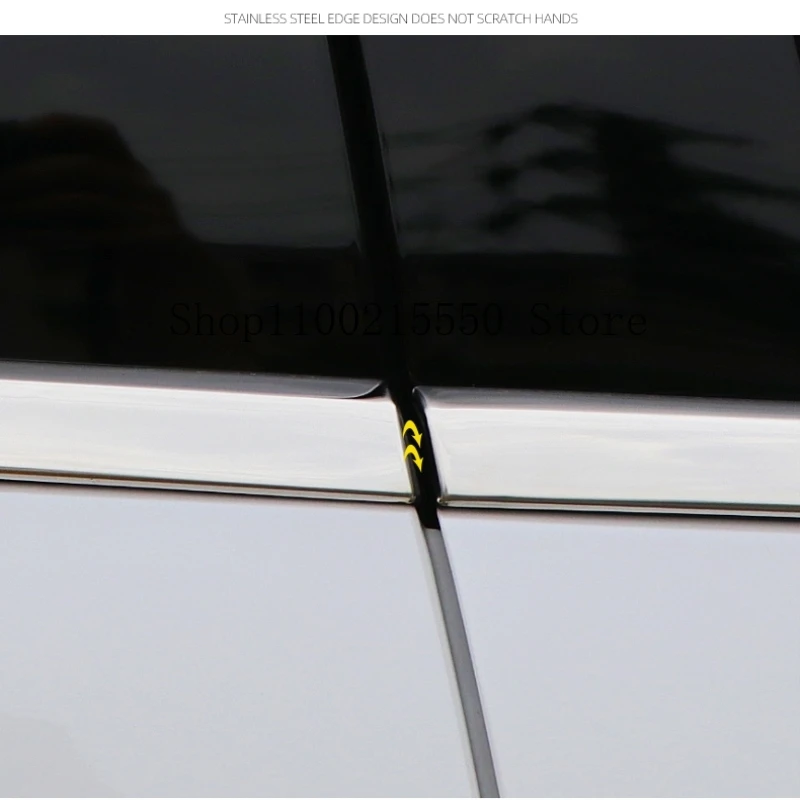 Hyundai Tucson NX4 2021-2025 스테인레스 스틸 하단 창틀 트림 Windows 몰딩 장식 스트립 스티커