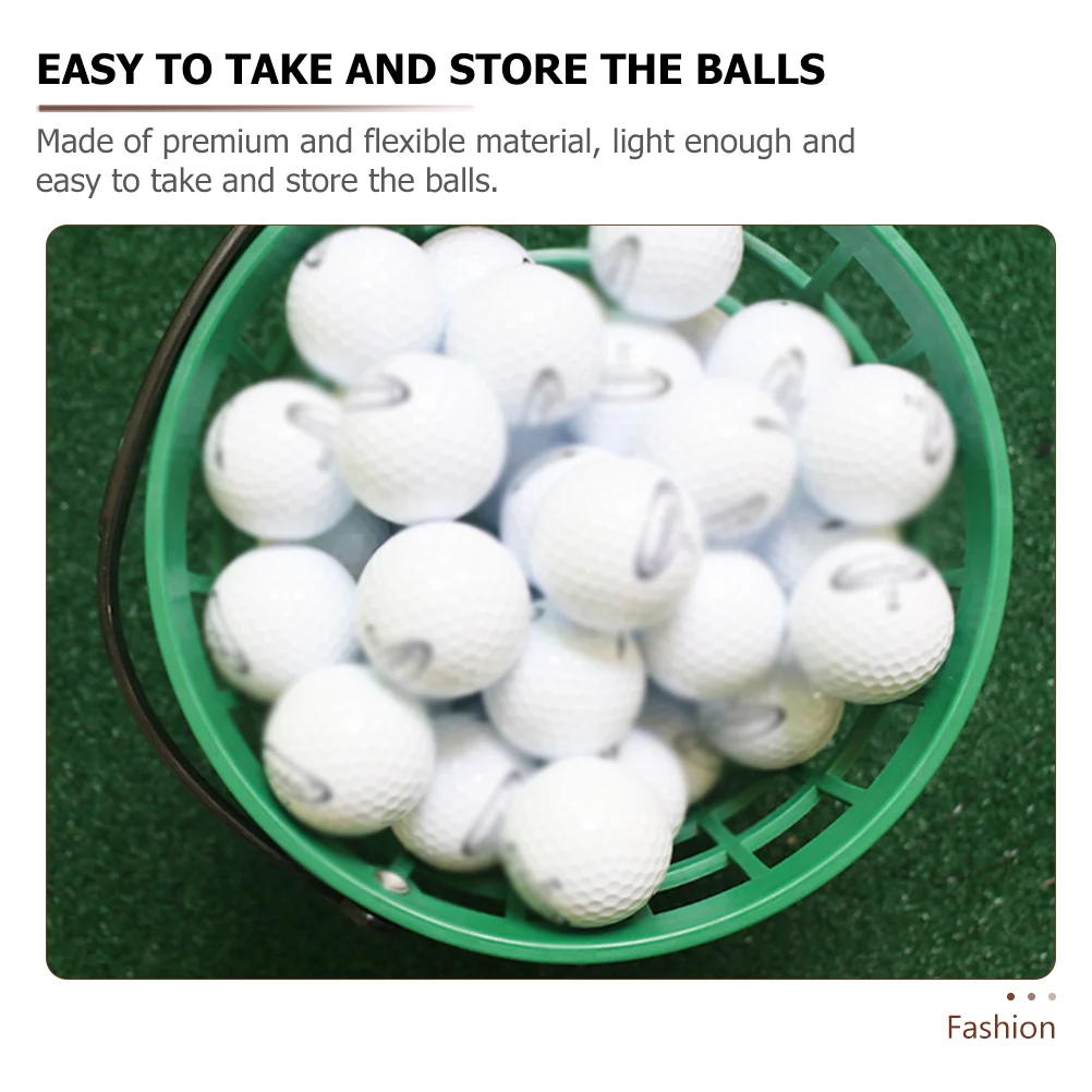 Portable Golfball Storage Container Golf Pick Up Basket Fitness Balls Outdoor Sports Supply Plastic Baskets Golfs