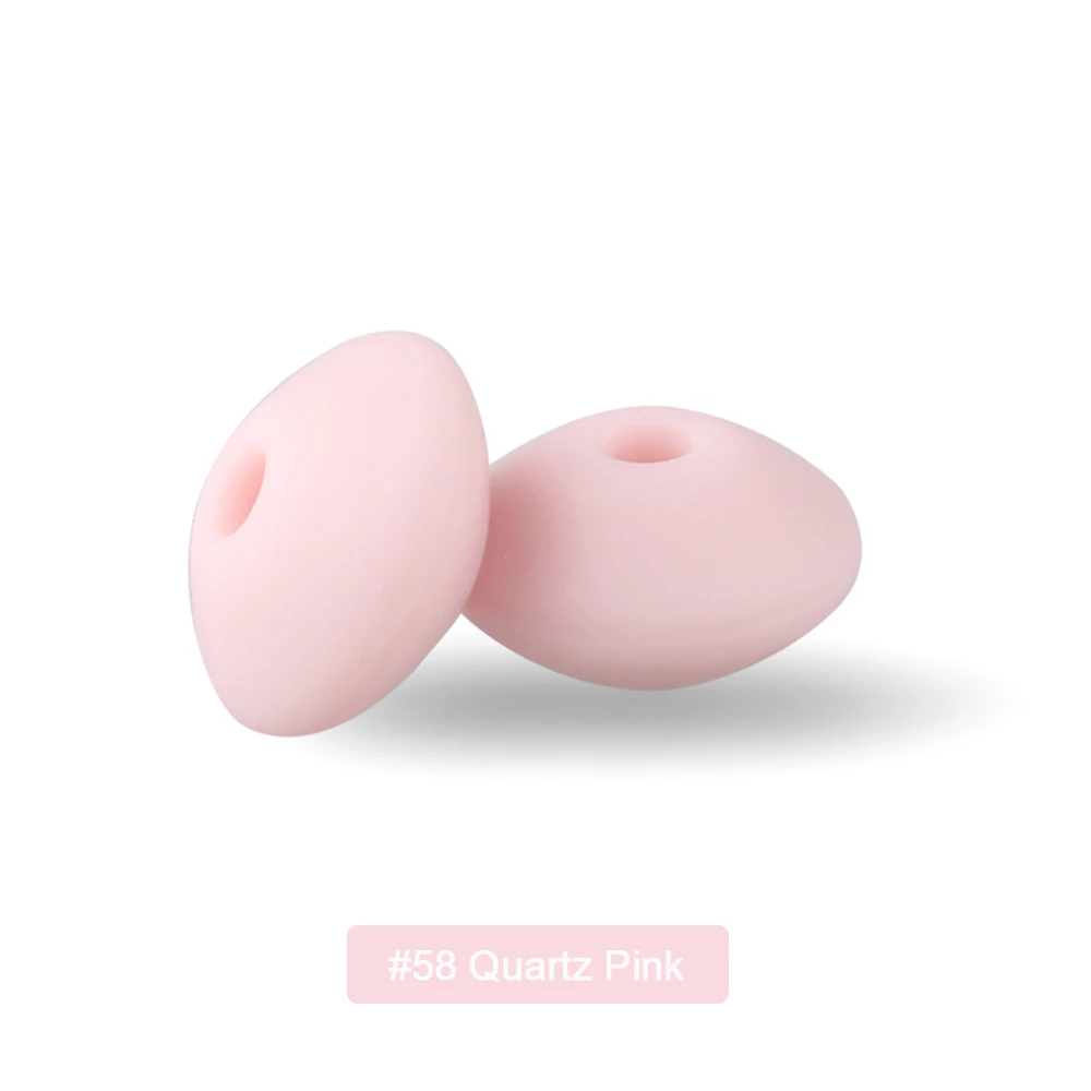 Silicone Lentil Beads for Jewelry Making - DIY Beaded Crafts & Accessories, BPA Free