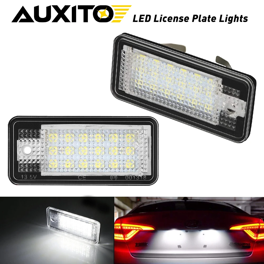 

2X Car License Plate LED Light Lamp Number Plate Bulb Canbus No Error 12V For Audi A3 S3 A4 S4 B6 B7 A6 S6 C6 A8 S8 Q7 RS4 RS6