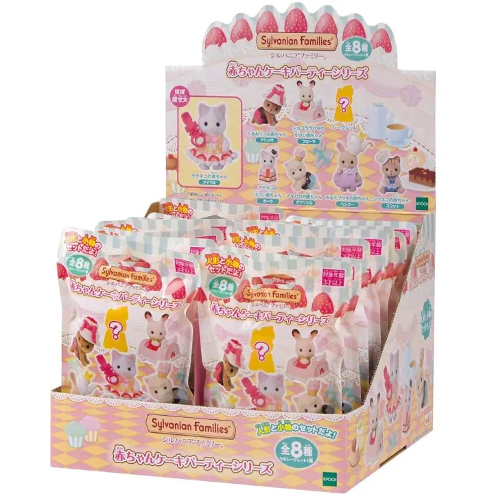 thumbnail image 1 of Figuras originales de anime de Sylvanian Families, serie de animales del bosque y el océano, caja sorpresa, regalo para niña, juguetes para niña, adorno para habitación, 1 of 5