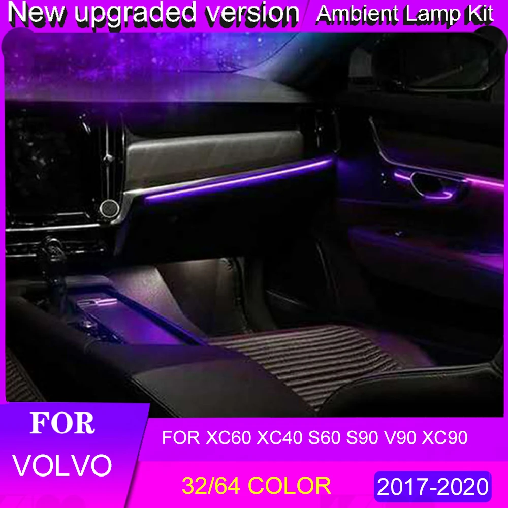 For Volvo S90 V90 XC90 LED Ambient Light For S90 S60 V90 XC90 XC40 XC60