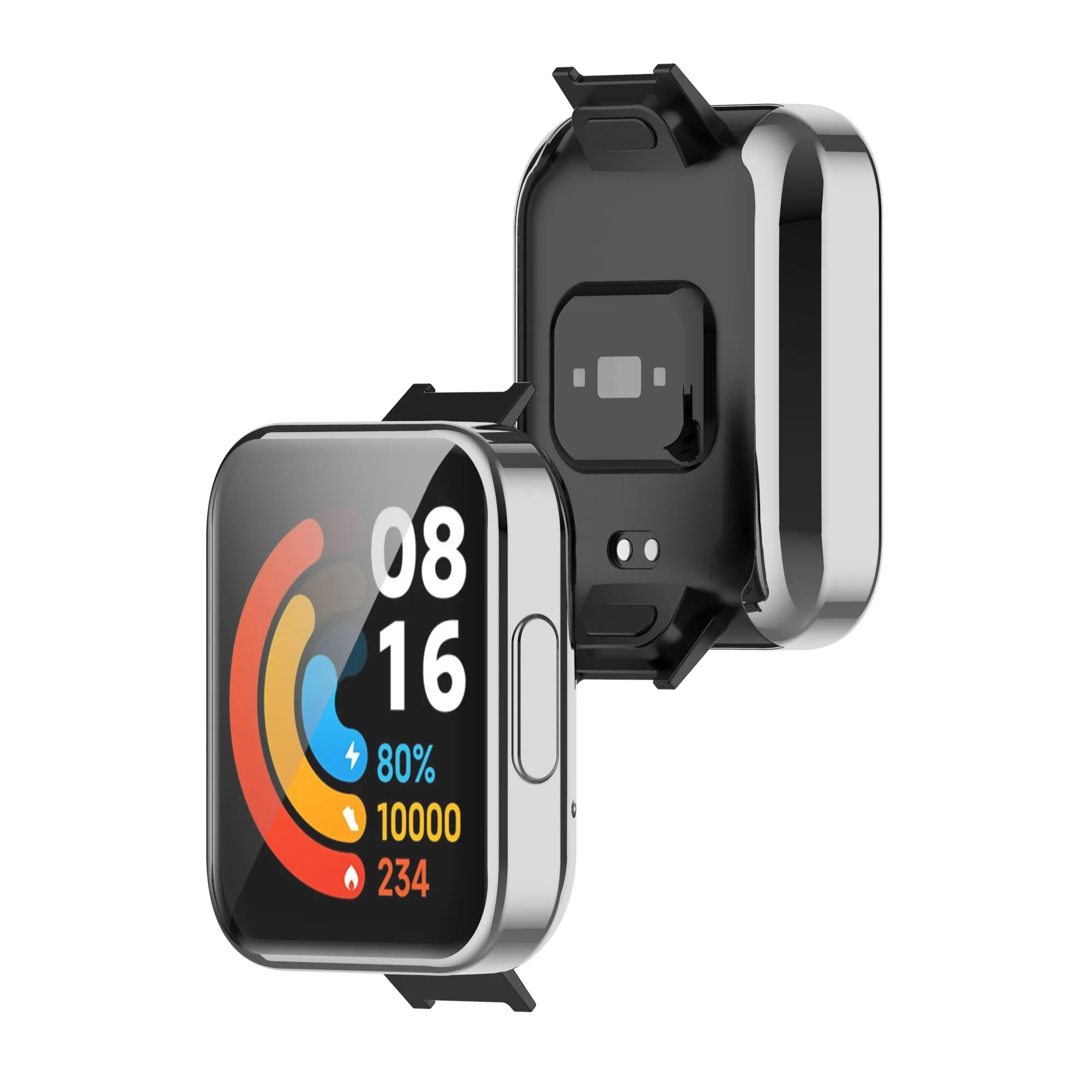 Watch Screen Protector Case Watch Accessories Watch Protective Case Watch Cover TPU Protective Case Case For Redmi Watch 2 Lite Soft and Durable TPU Watch Protector Full Coverage Screen Protection Supplies