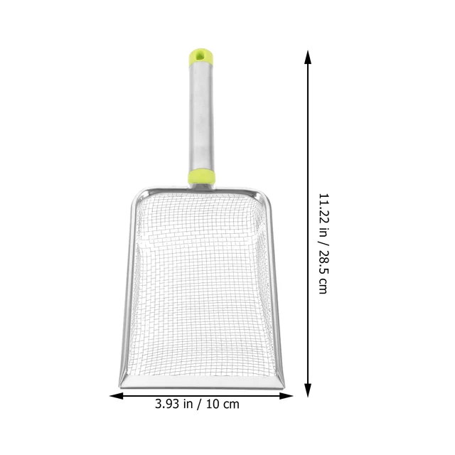 Stainless Steel Cat Litter Scoop Sand Shovel Mesh Pooper Scooper Cat Litter Scoop Non Stick Lightweight Easy Clean 4