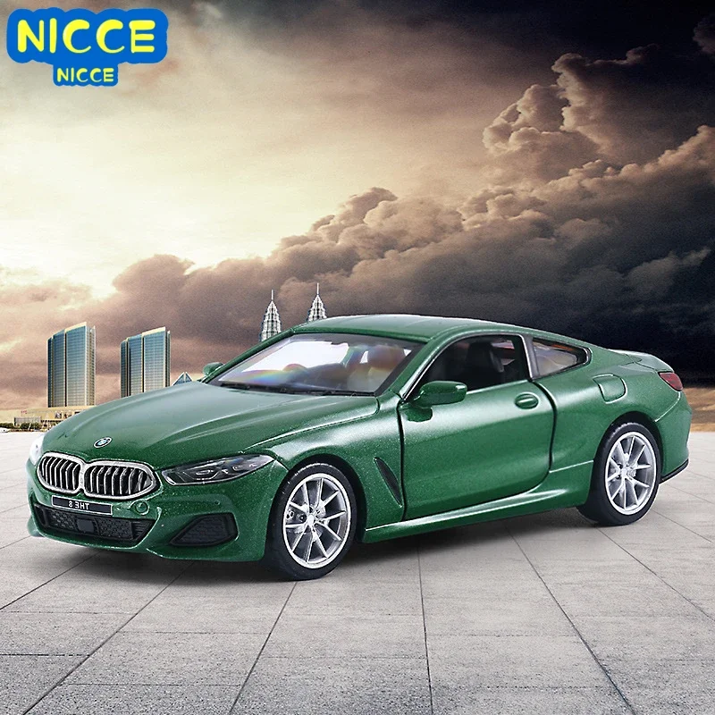 

Модель игрушечного автомобиля Nicce 1:32 BMW M850i Nissan GTR, литой игрушечный автомобиль, миниатюрная модель автомобиля для детей, игрушки F101