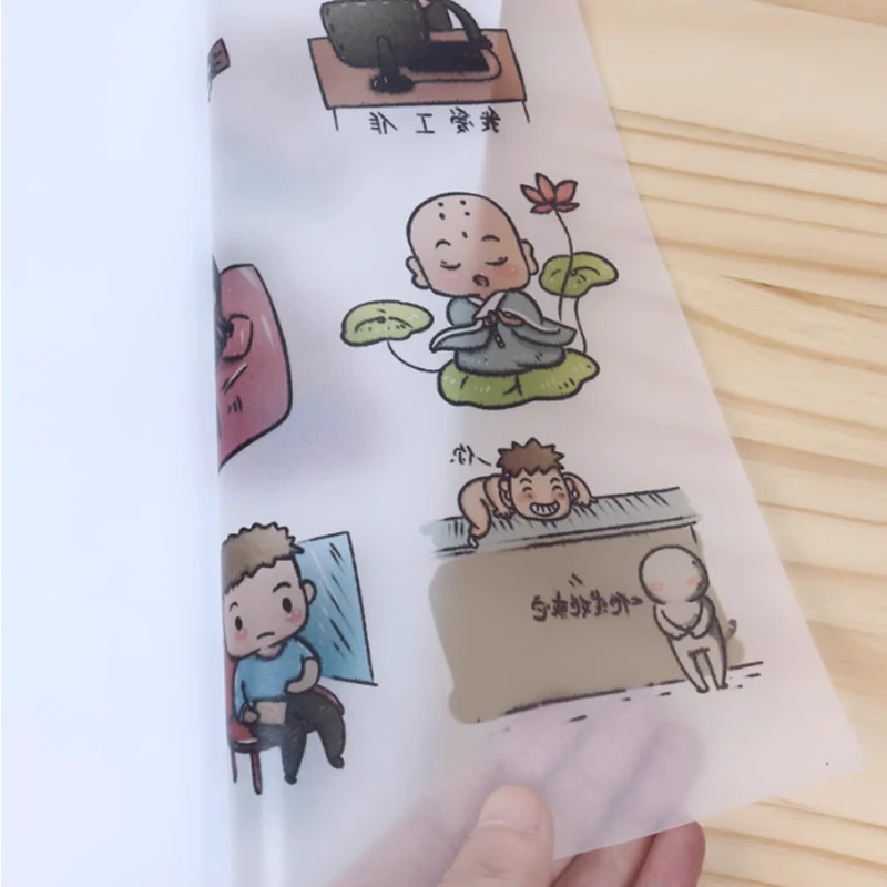 20/50Pcs A4 Washi 종이 자체 접착식 핸드 계정 재료 스티커 레이저 잉크젯 프린터 반투명 DIY 수제 일본 종이