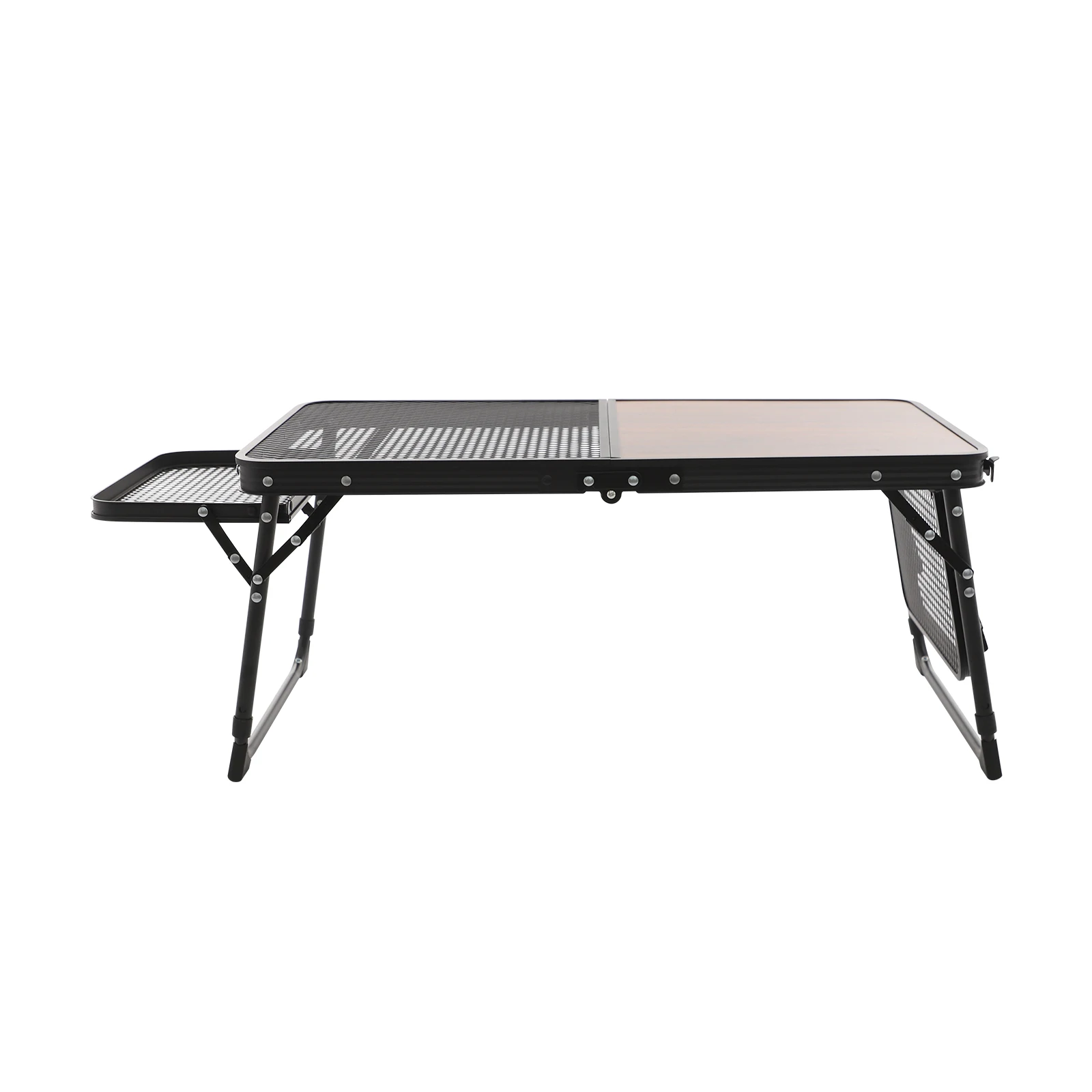 Höhenverstellbarer, zusammenklappbarer Campingtisch, leichter, tragbarer Outdoor-Schreibtisch mit Tragetasche, Picknick, Grillen, Angeln, Freizeittisch – Detail 7