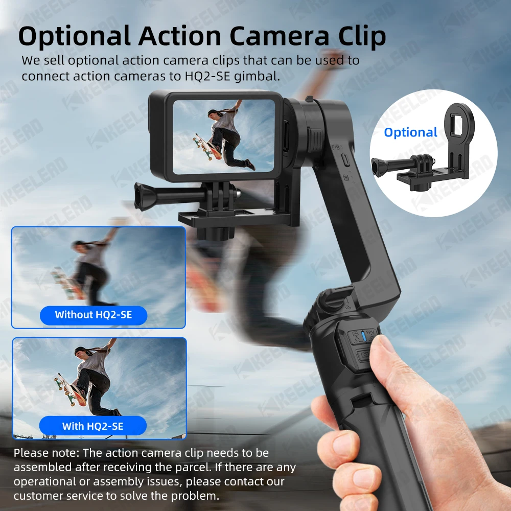 Selfie Stick Tripod Mobile Phone Stabilizer Stand Cell Phone Rechargeable Remote Control Action Camera Shoot