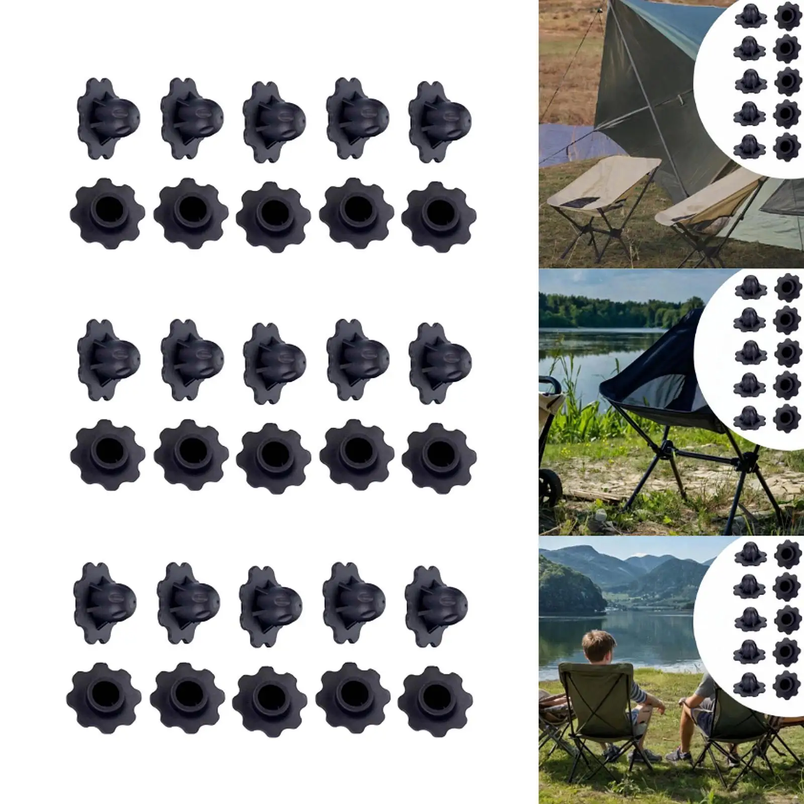 10x Moon Chair Foot Covers End Cap Foot Protectors for Backyard Beach Garden 10x Moon Chair Foot Covers End Cap Foot Protectors for Backyard Beach Garden