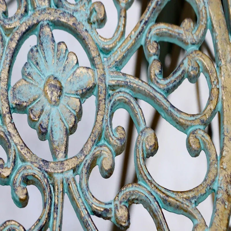Garden Courtyard Flower Table Do Old Craft Shelf Decoration Ironwork Plant Stand Exquisite Hollowed Out Indoor Garden Decoration