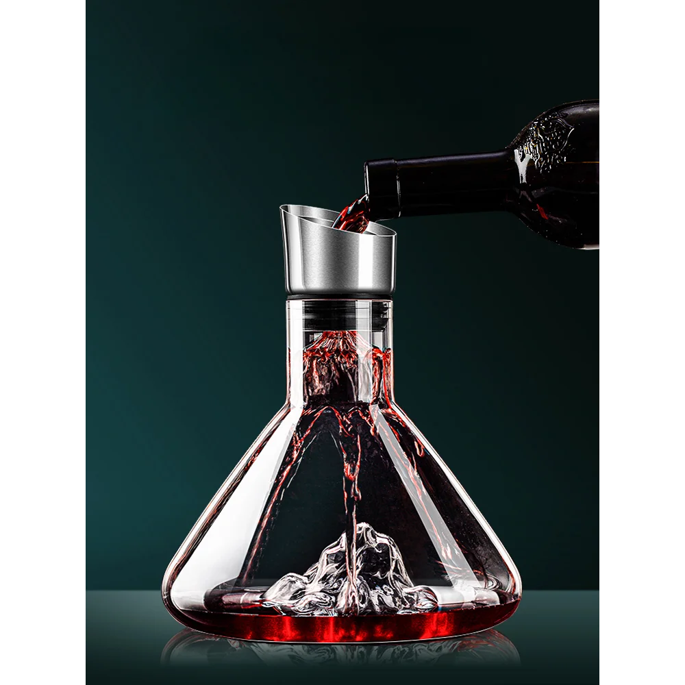 

bar accessory High-quality Iceberg Decanter Wine Decanter Set Wine Collection Red Wine Glass Household Kit Decanter