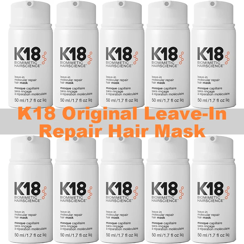 K18 오리지널 Leave-In Repair 헤어 마스크 트리트먼트, 건조하거나 손상된 모발, 4 분 리버스 헤어 데미지 컨디셔너 