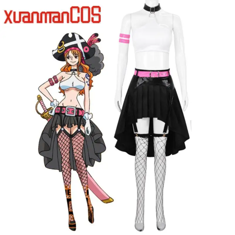 One piece nami cosplay costume custom any size&Free shipping 