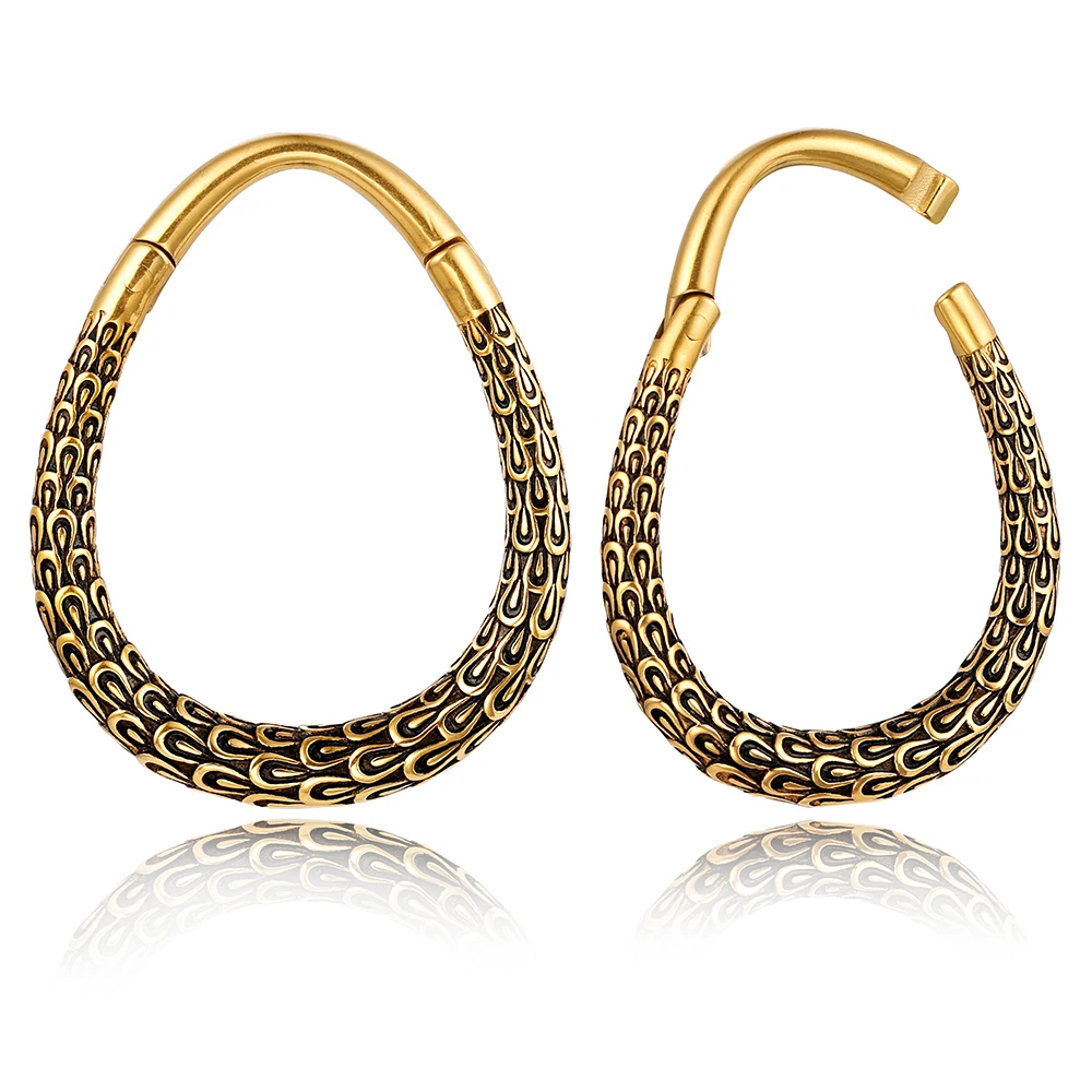 Giga 2er-Set 3mm (8G) Edelstahl Ohrhänger Gewichte Plugs Tunnel Expander Gauges Ohrläppchen-Dehner Körperschmuck – Detail 11