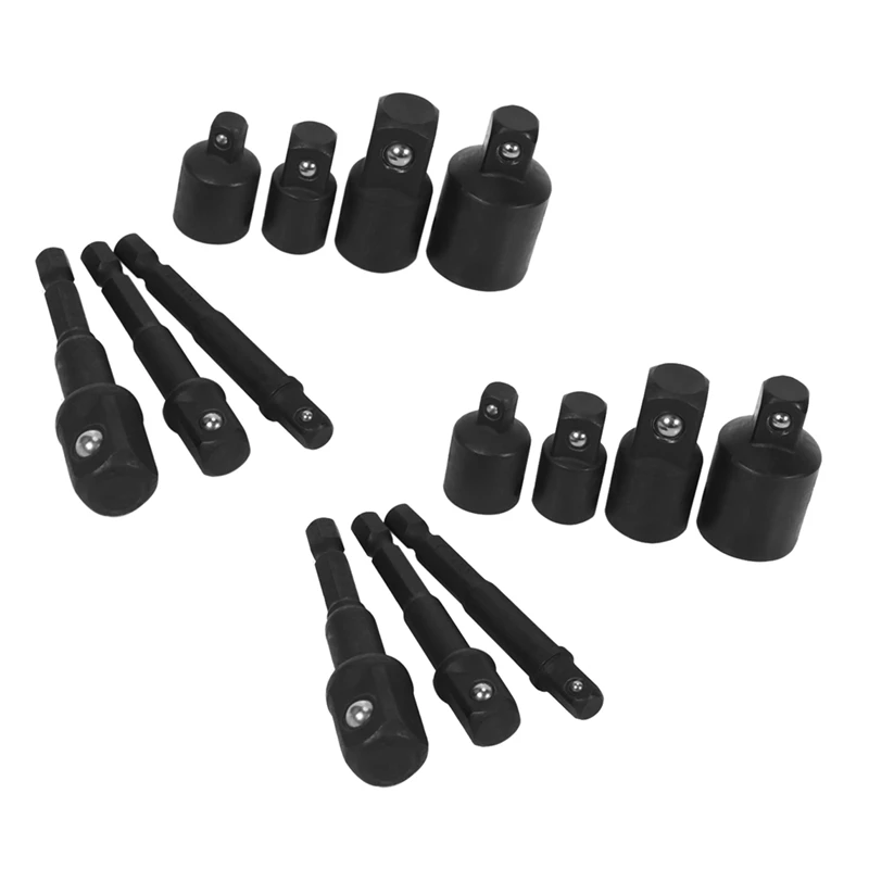

6Pcs Hexagon Space For Adaptor Socket Adaptor Socket Spanner 1/4Inch,1/2Inch,3/8 Socket Adapter And 8Pcs Sleeve Adapter