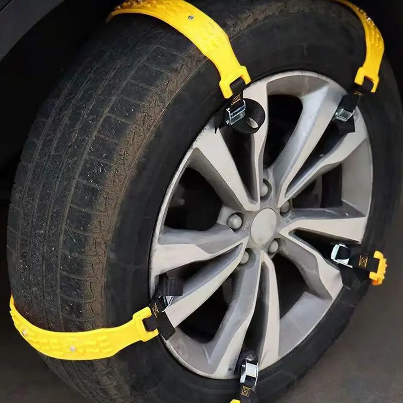 10pcs car Snow chains Anti Snow auto Tire Chains Heavy Duty Traction Tire Chains Traction Mud for Emergency ICE Mud