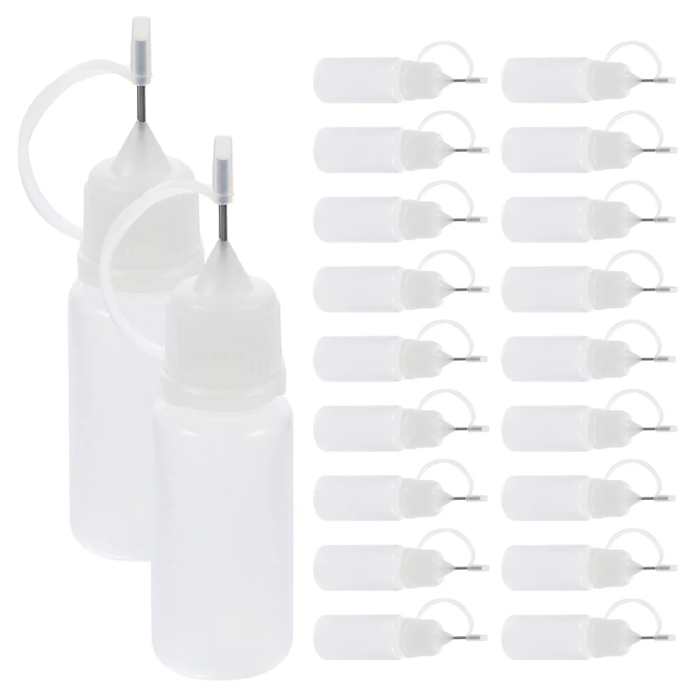 

20 pcs Glue Application Bottles DIY Glue Applicator Bottles Needle Tip Glue Bottles