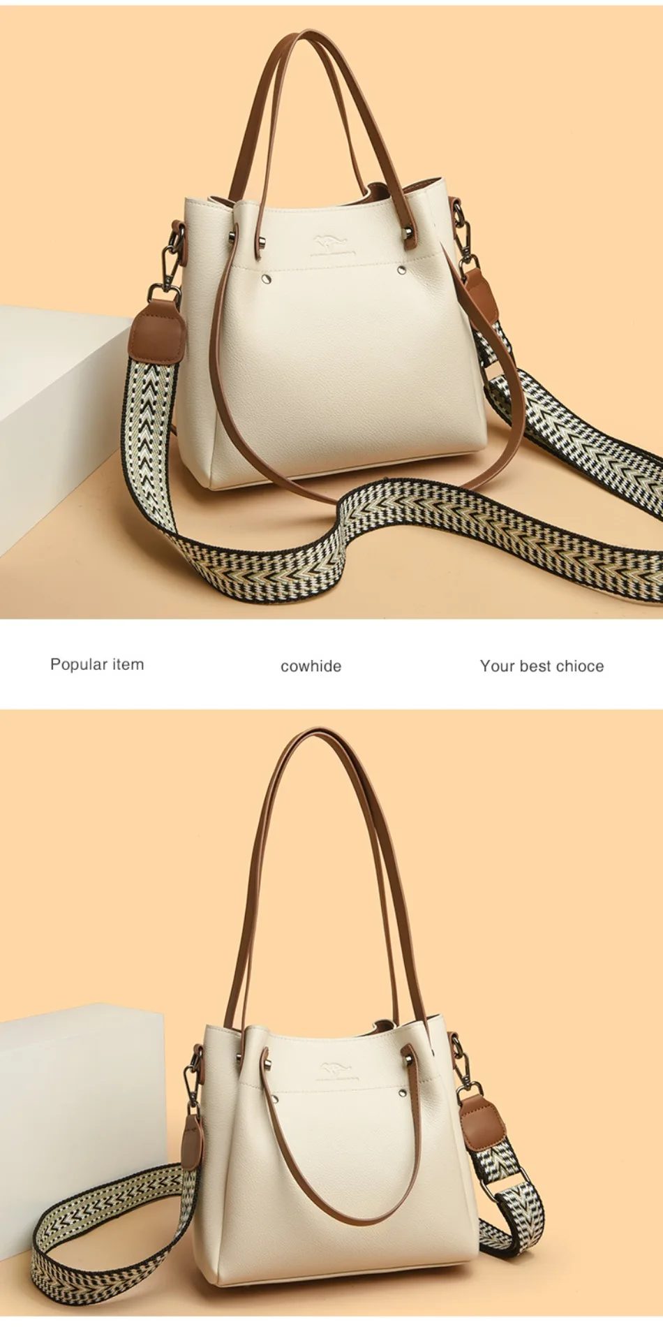 High Quality Leather Shoulder Crossbody Bags for Women Luxury Handbags Women Bag Designer Large Capacity Soft Tote Messenger Bag