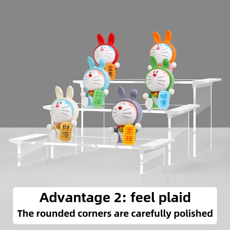 Acrylic Display Rack Transparent Height Increase Shoe Ornament Storage Rack Figurine Display Multifunctional Storage Holders 3
