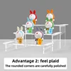 Acrylic Display Rack Transparent Height Increase Shoe Ornament Storage Rack Figurine Display Multifunctional Storage Holders 3