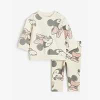 Kids Baby Girl Spring Autumn Clothes Sets Cute Minnie Print Sweatshirt+Pants 2Pcs Casual Long Sleeve Outfits 1