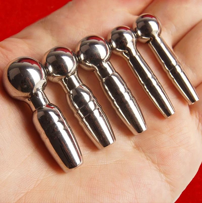Urethral Insert Plug Stainless Steel Thread Penis Sound Sounding Catheter Masturbator Hollow Urethra Dilator Penisplug Sex Toys penis sex toys