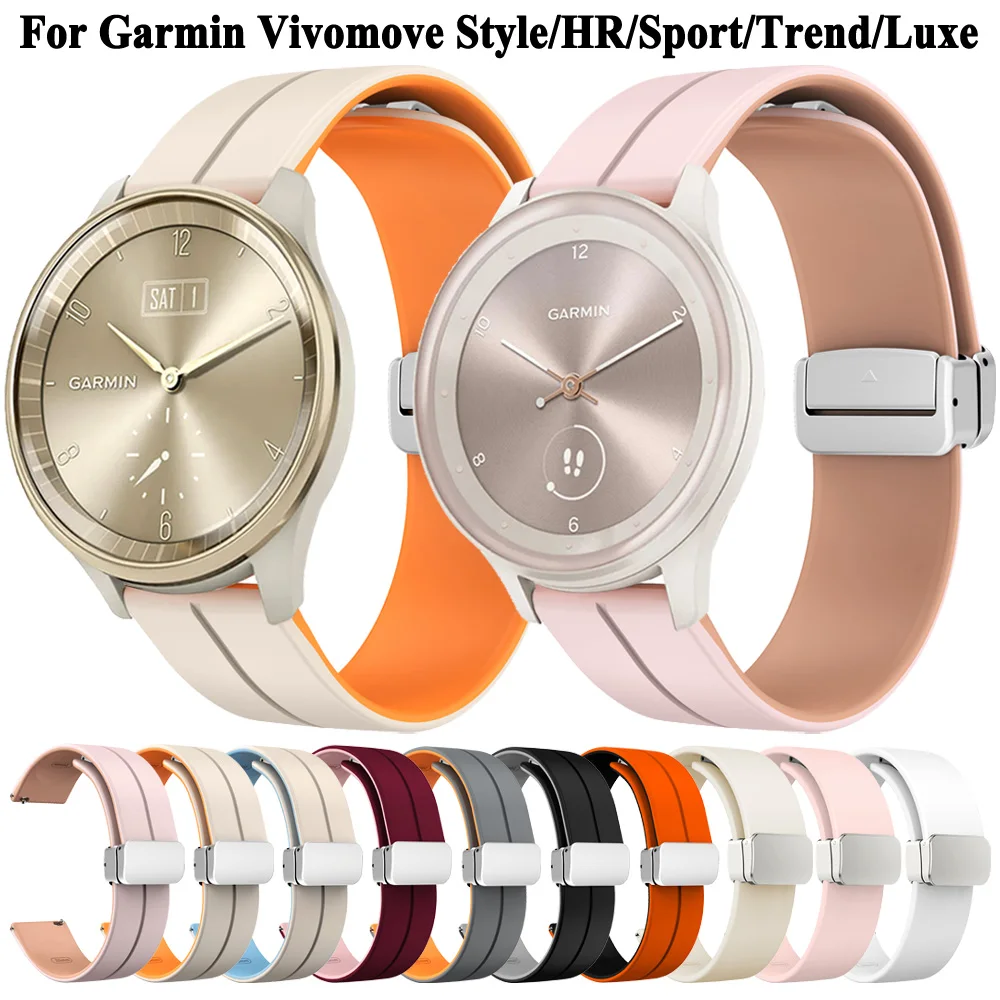Magnetic Buckle Silicone Strap - Sporty Watch Band Bracelet