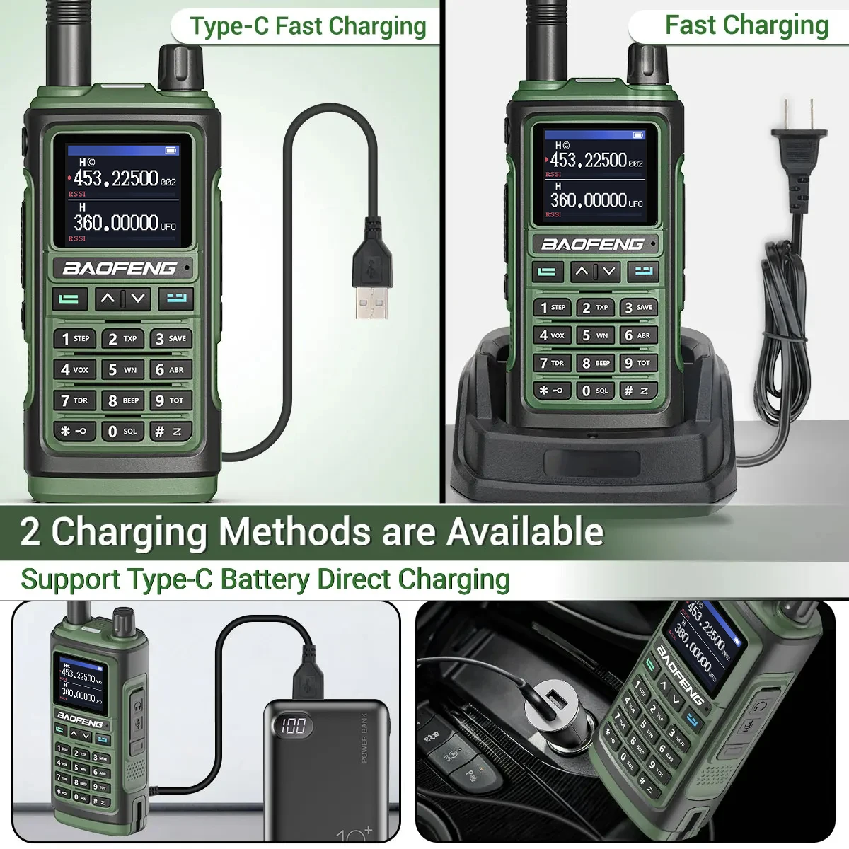 Baofeng UV-17M Walkie Talkie Six Band Long Range Air Band Wireless Copy Frequency FM/AM UV-5R Hunting Radios Commutator 17 Pro 4