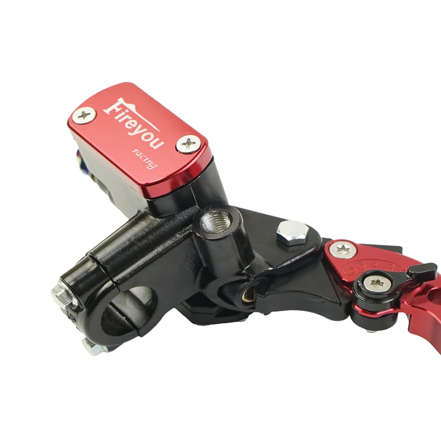 Fireyouracing Drum Brake Cable Clutch Line Master Cylinder Brake Lever Set Universal Red Green Blue for Yamaha Suzuki 22mm
