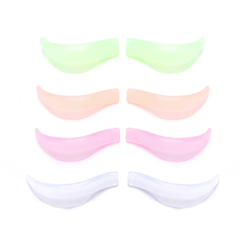 

4 Pairs/Box Silicone Eyelash Perm Pad 3D Eye Lashes Curler Makeup Accessories Recycling Eyelash Rods Shield Lifting Kit