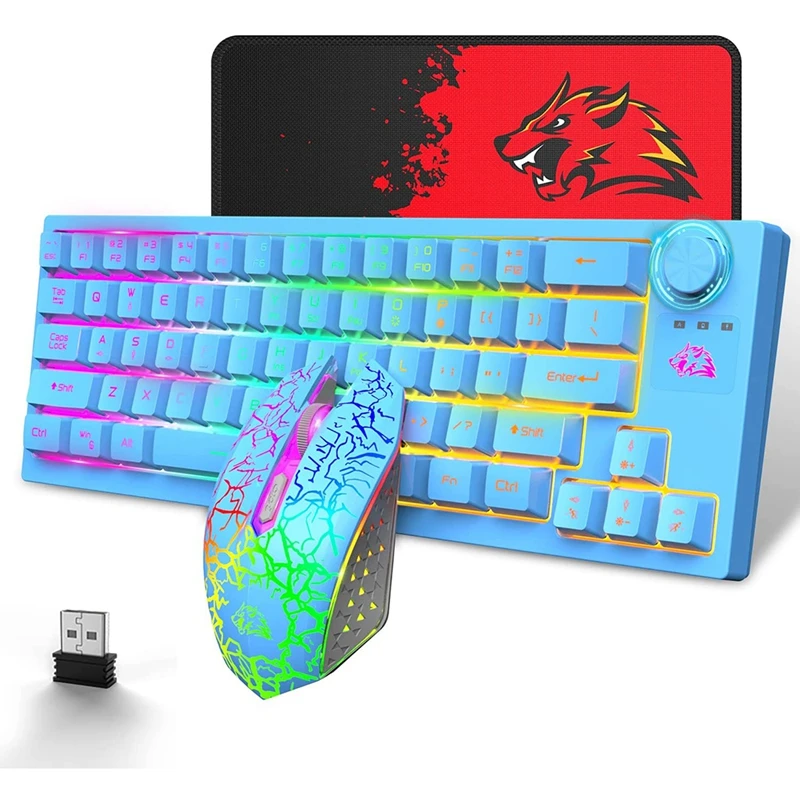 2.4Ghz Wireless Gaming And Mouse Combo,12 RGB Backlight,Mechanical Keyboard And Mute Mice For PC,PS4,Laptops| | - AliExpress