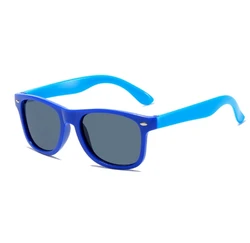 Children's UV - Resistant Colorful Sunglasses for Boys and Girls - Baby Summer Sunshades (Navy Blue)