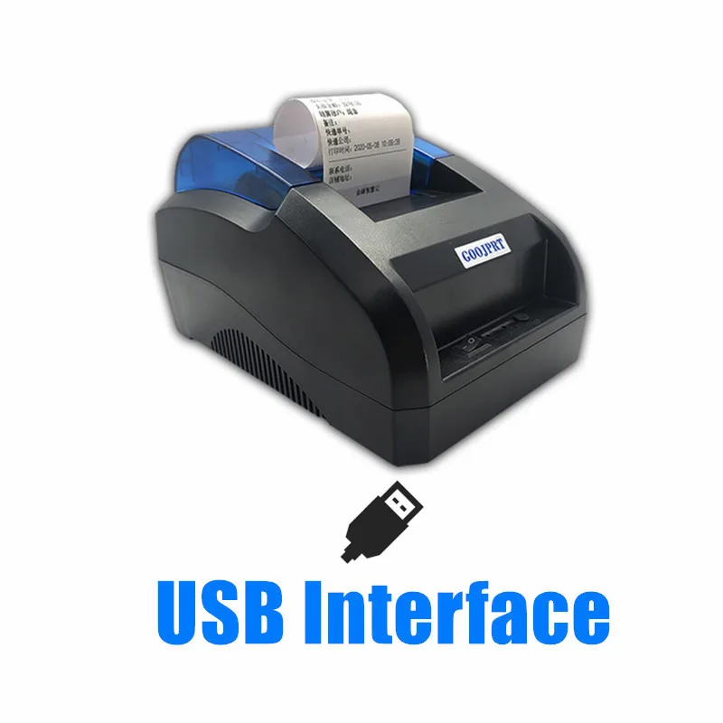 HOIN - Imprimante Thermique POS 58mm USB BT Imprimante Rouleau de Papier Thermique  Imprimante Thermique de Bureau