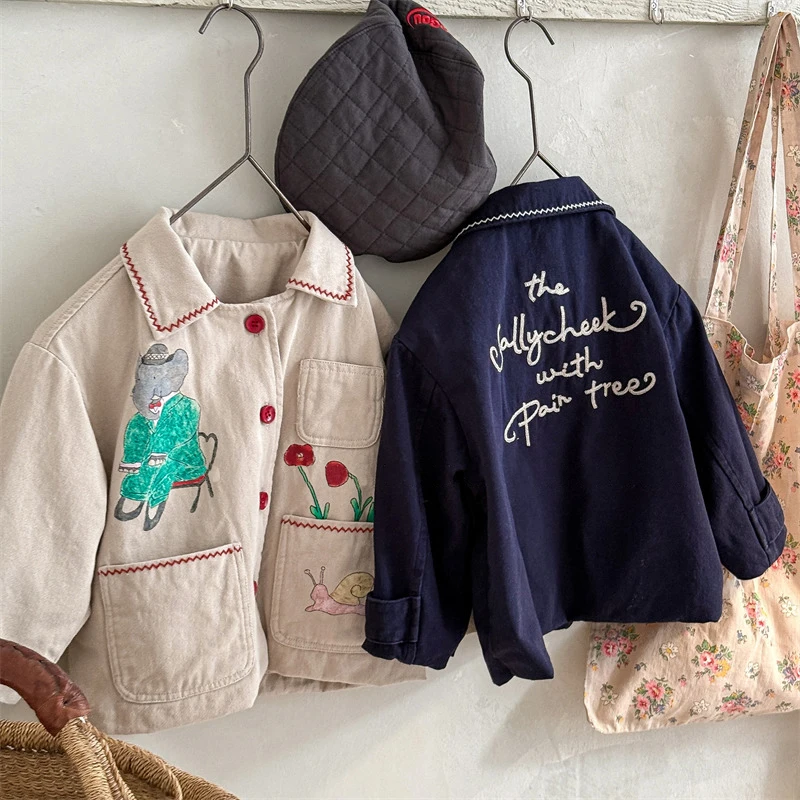 Autumn Kids Cartoon Elephant Jacket